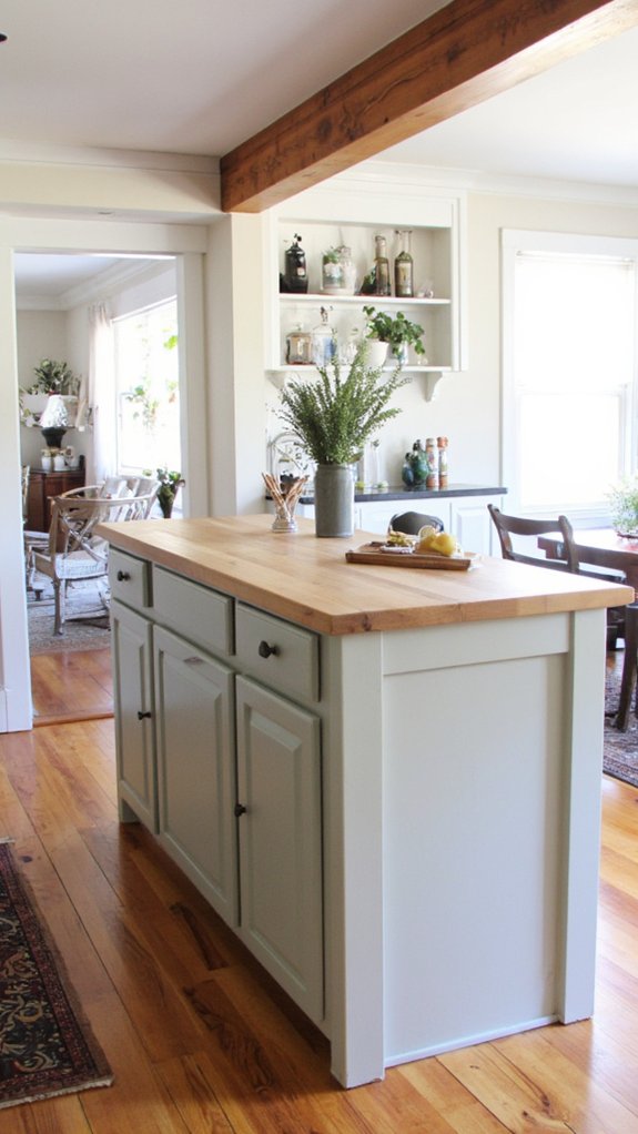 stylish painted cabinets design