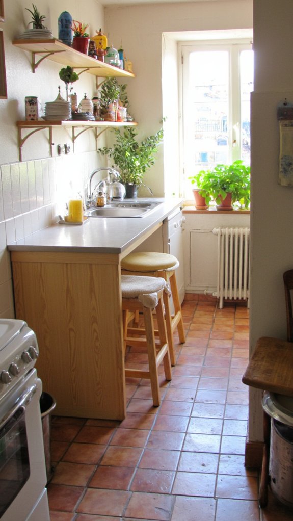stylish space saving kitchen seating