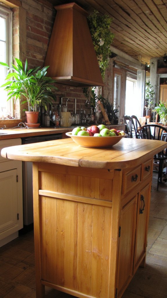 sustainable bamboo kitchen island