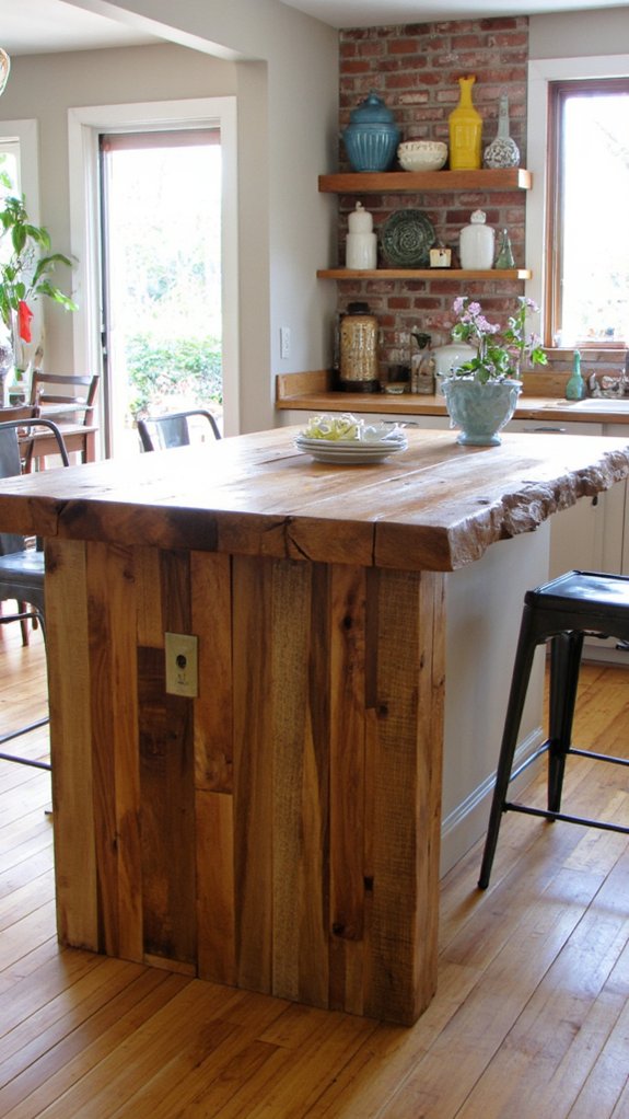 sustainable reclaimed kitchen materials