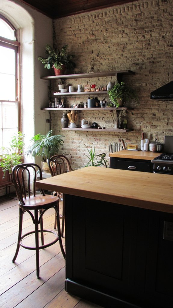 two tone island design elegance