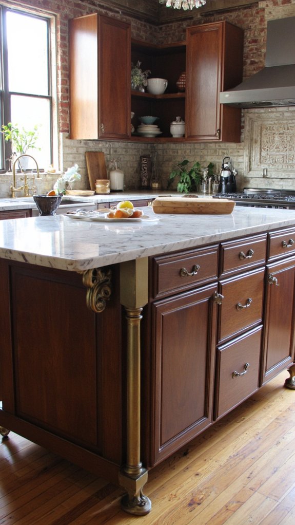 unique kitchen island legs