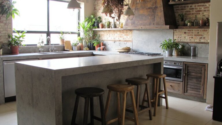 urban concrete kitchen designs