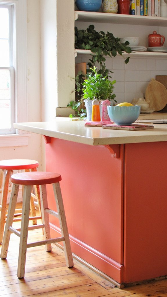 vibrant coral soft cream