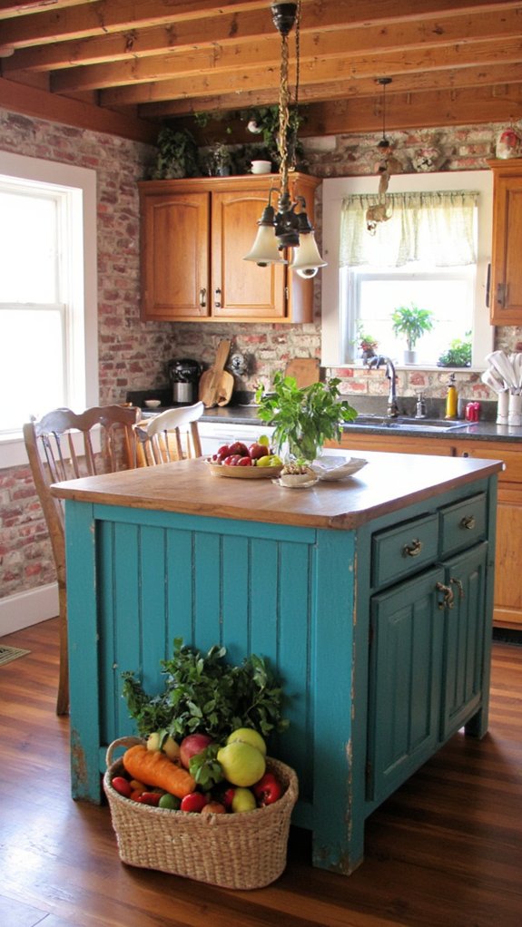 vibrant kitchen color accents