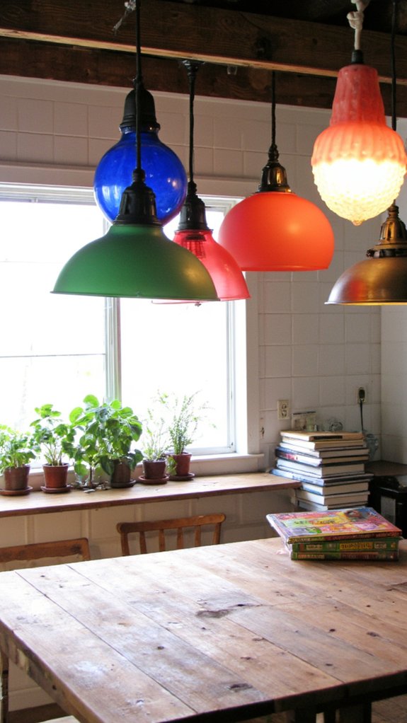 vibrant kitchen lighting fixtures