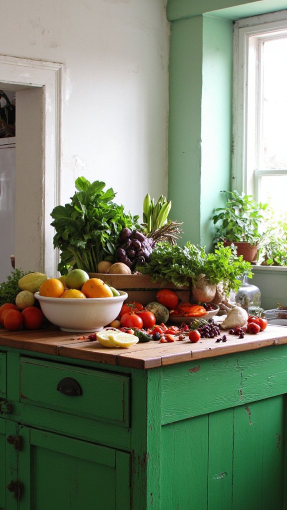 vibrant seasonal fruit display