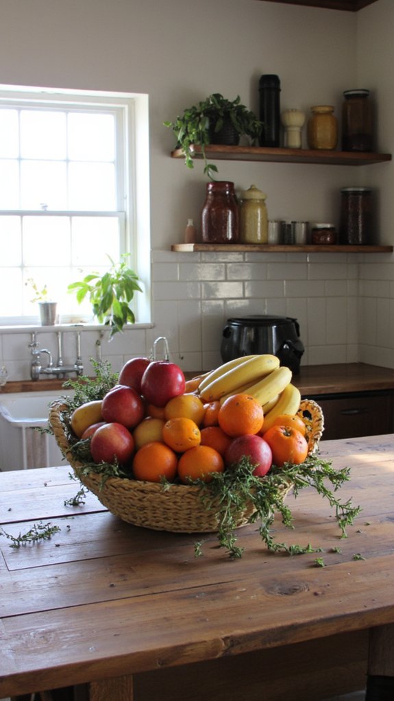 vibrant seasonal fruit displays