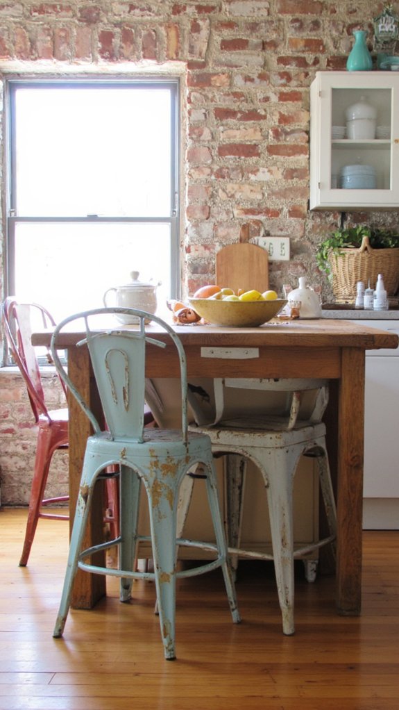 vintage metal chairs charm