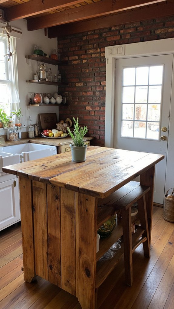 warm rustic charm kitchen