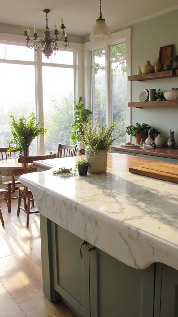 warm wood kitchen accents