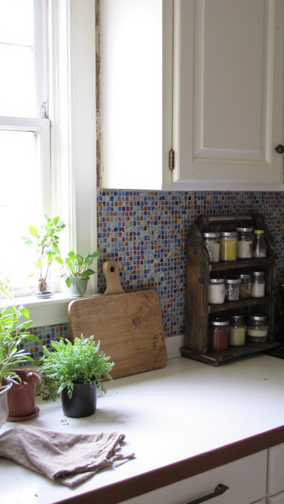 affordable sparkling mosaic tiles