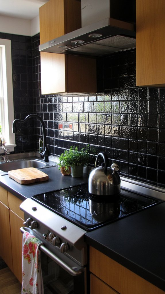 black backsplash maintenance tips