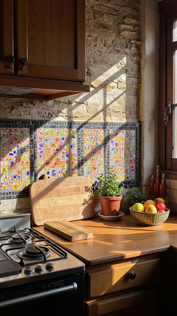 bold borders enhance backsplashes