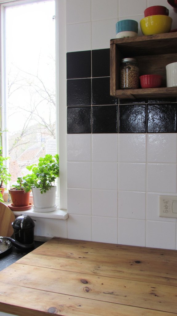 bold color kitchen contrast