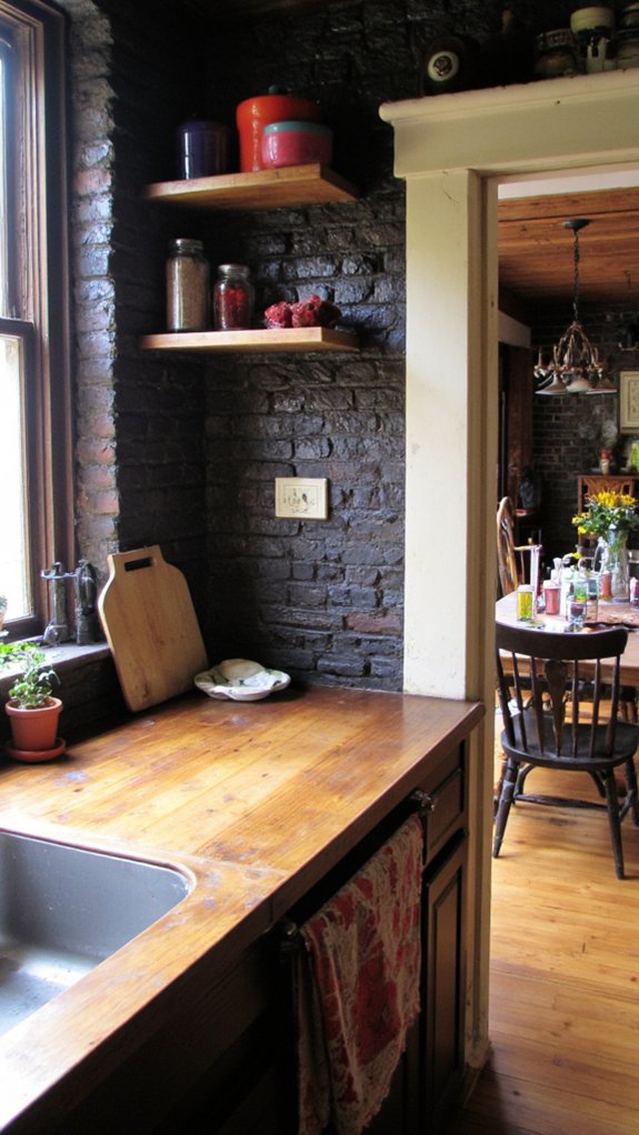 bold dark brick elegance