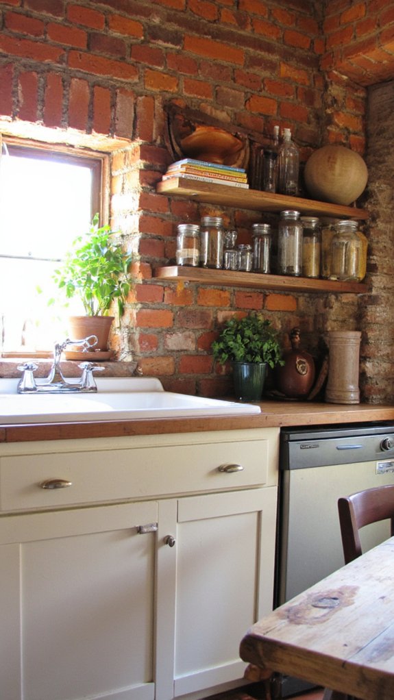 bold industrial rustic contrast