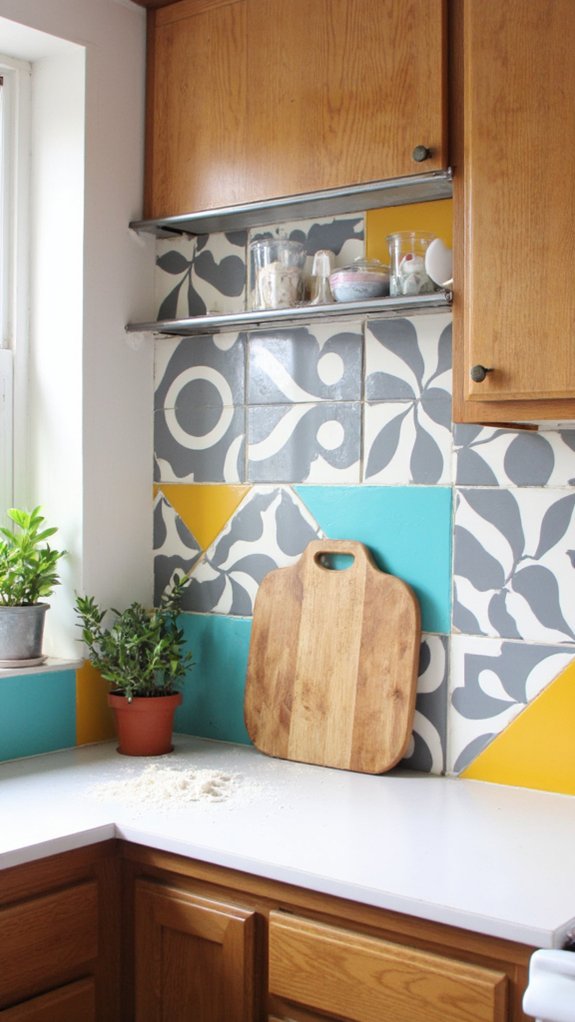 bold tiles hide stains