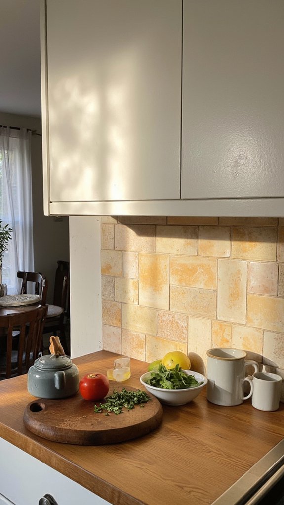 budget friendly beige backsplash ideas