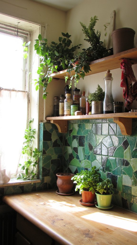 budget friendly green backsplash ideas
