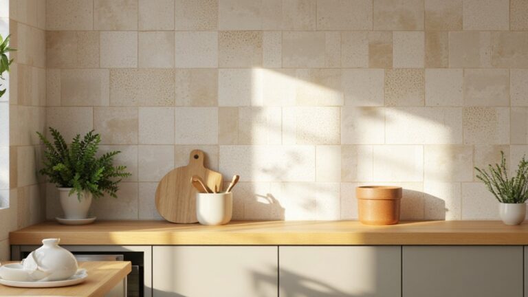 calm minimalist backsplash ideas