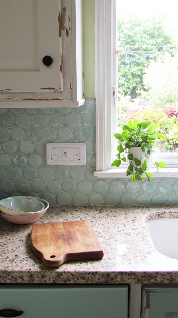 chic tiles terrazzo countertops