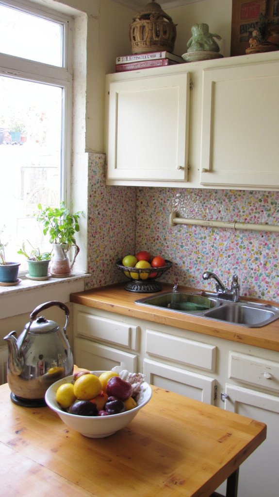 complementary terrazzo kitchen design