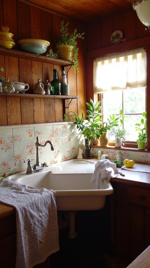 cozy rustic wood paneling