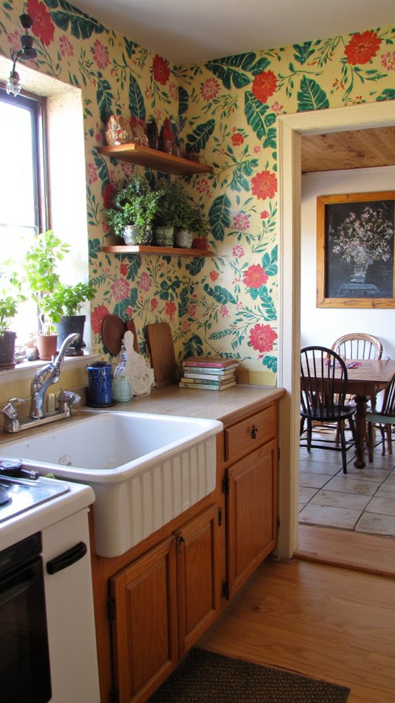 creative kitchen backsplash wallpaper