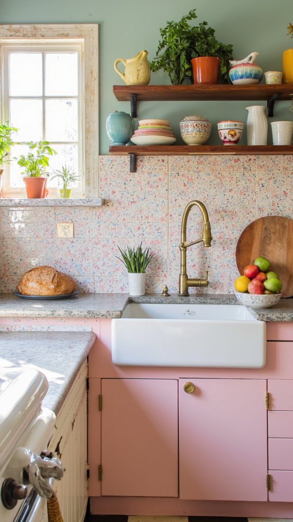 creative terrazzo backsplash designs