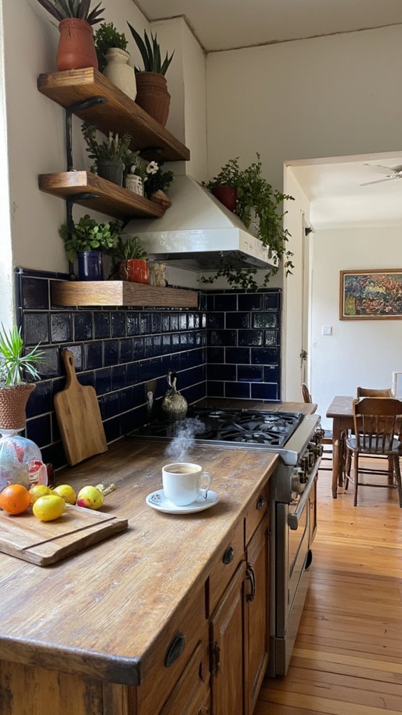 dark tiles modern elegance