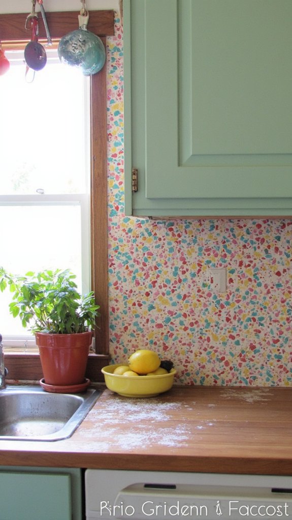 diy terrazzo backsplash project