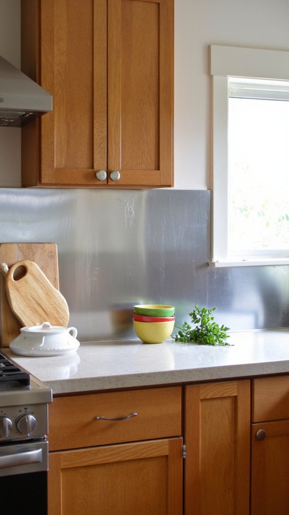 durable stylish stainless steel backsplashes