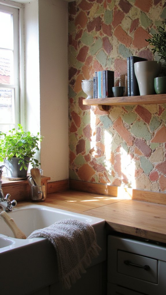 earthy tiles create warmth