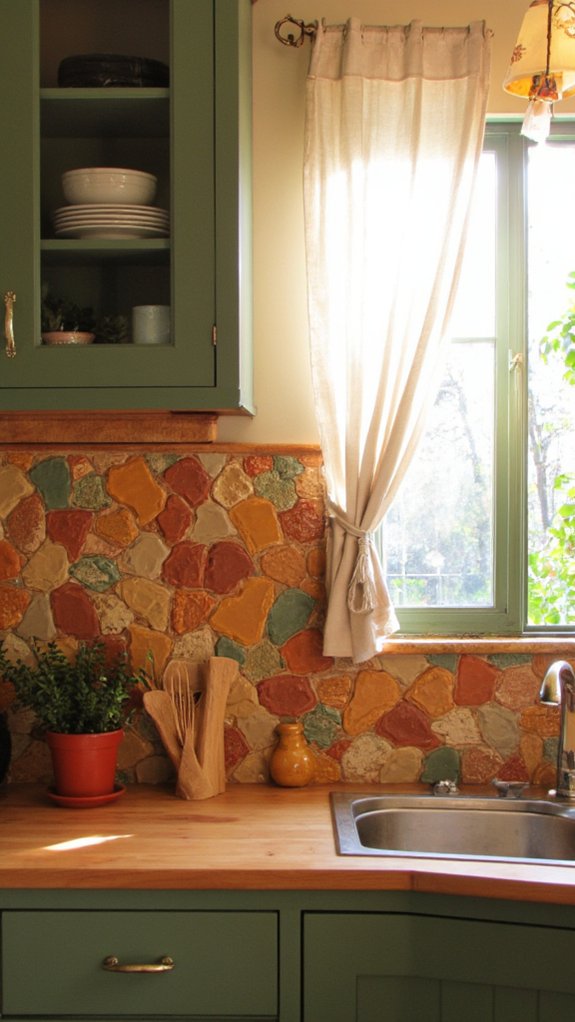 earthy tones for kitchens