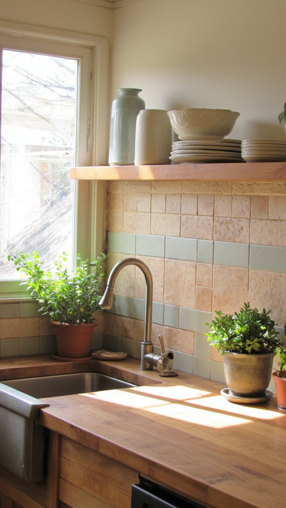 earthy tones promote tranquility