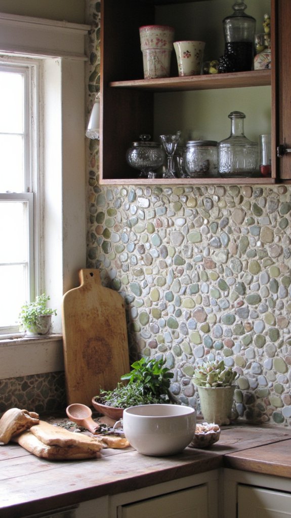 elegant rustic glass tiles