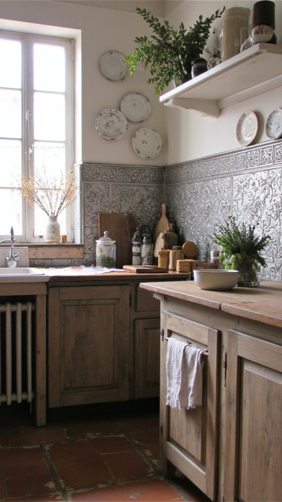 farmhouse charm with tin