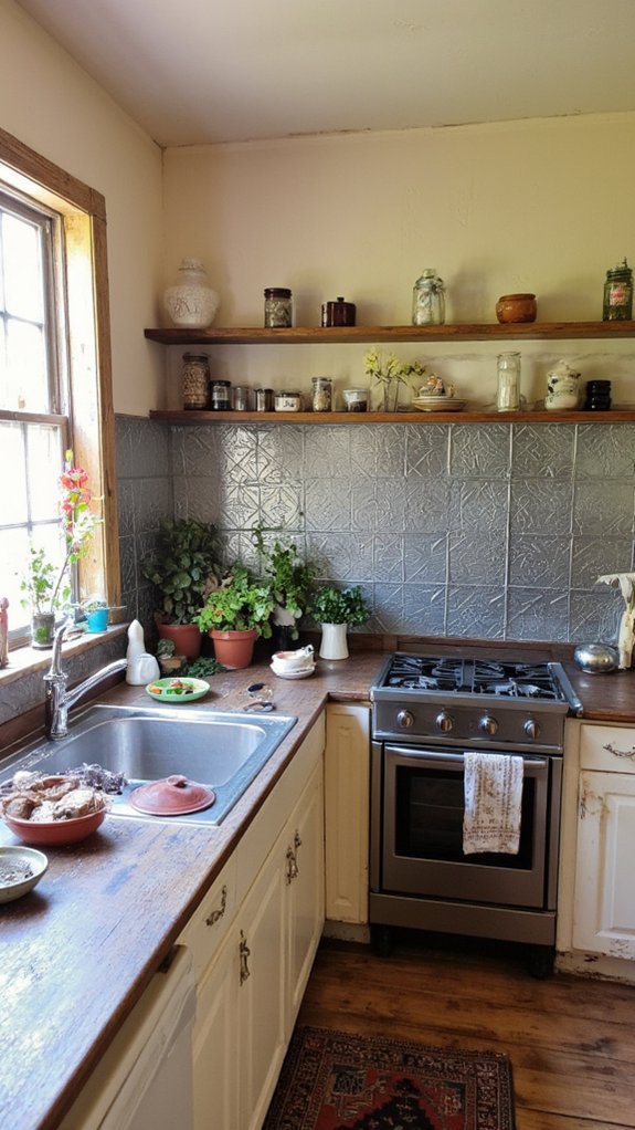 farmhouse tin panels charm