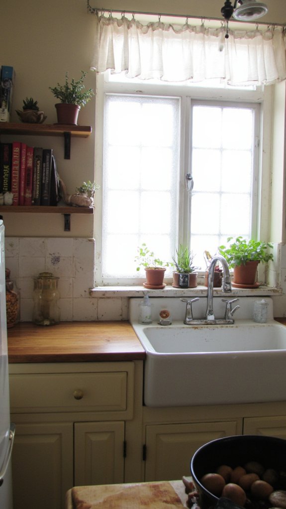 frosted glass backsplash elegance