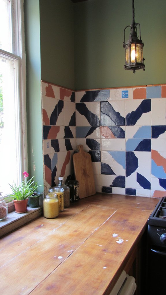 geometric kitchen backsplash designs