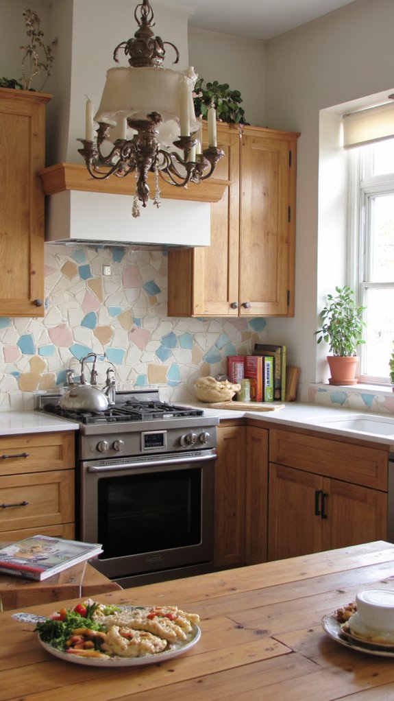 geometric patterns enhance kitchens