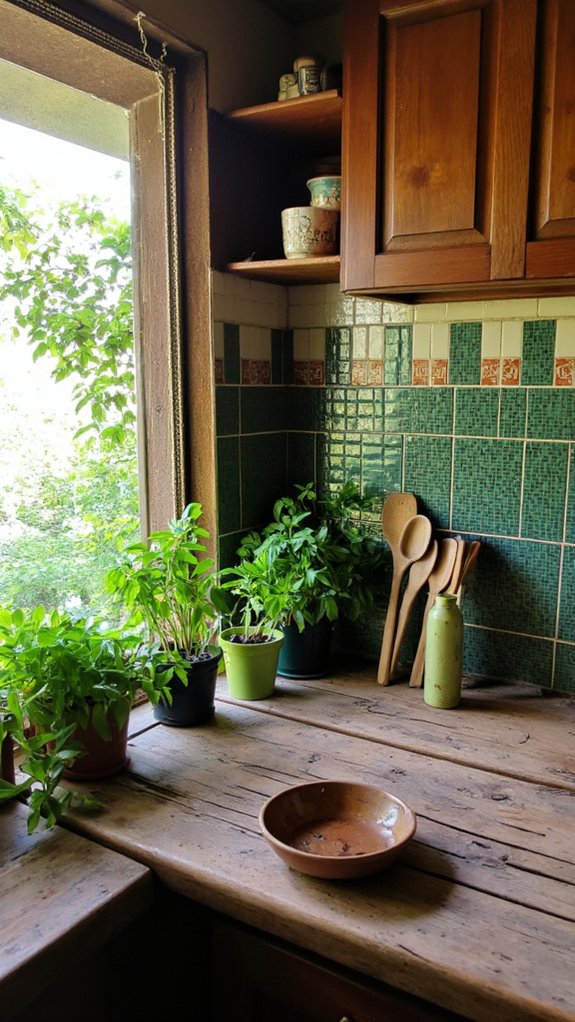 green backsplash color combinations