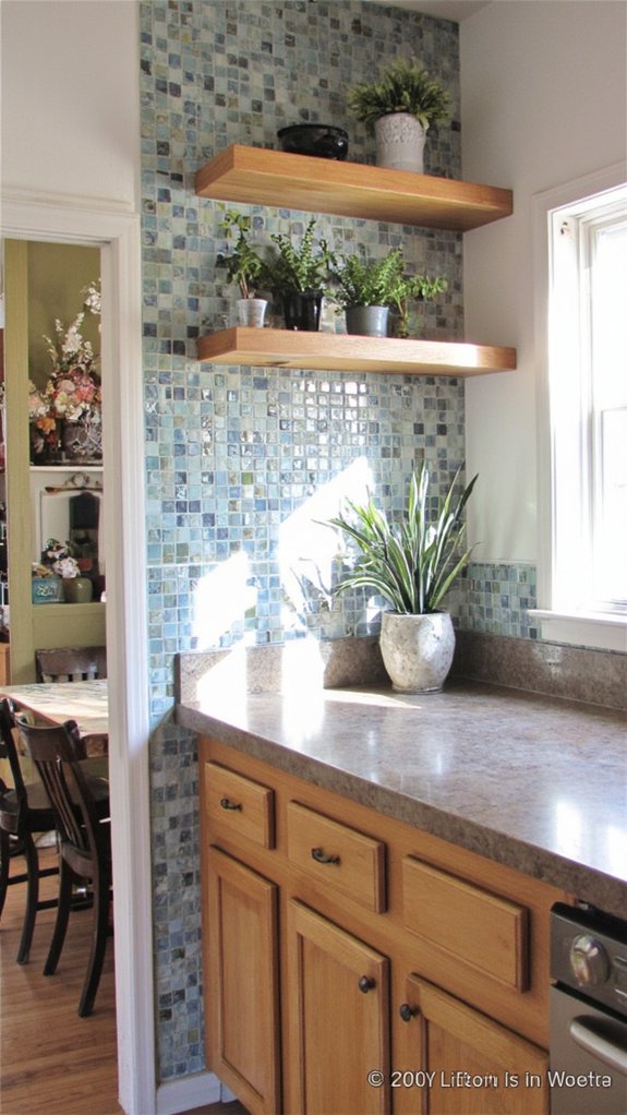 groutless mosaic design advantages