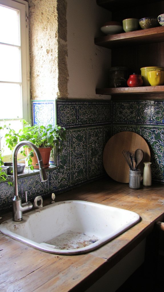 harmonizing fixtures with zellige