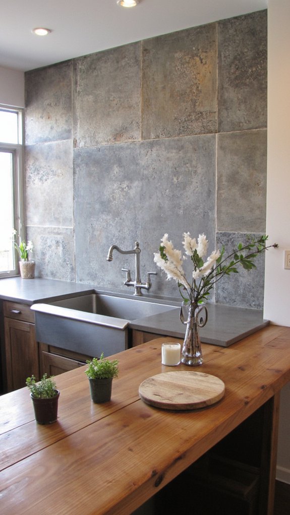 hassle free concrete backsplash installation