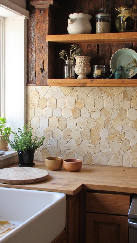 hexagons and diamonds design