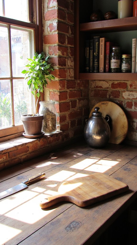 industrial brick kitchen style