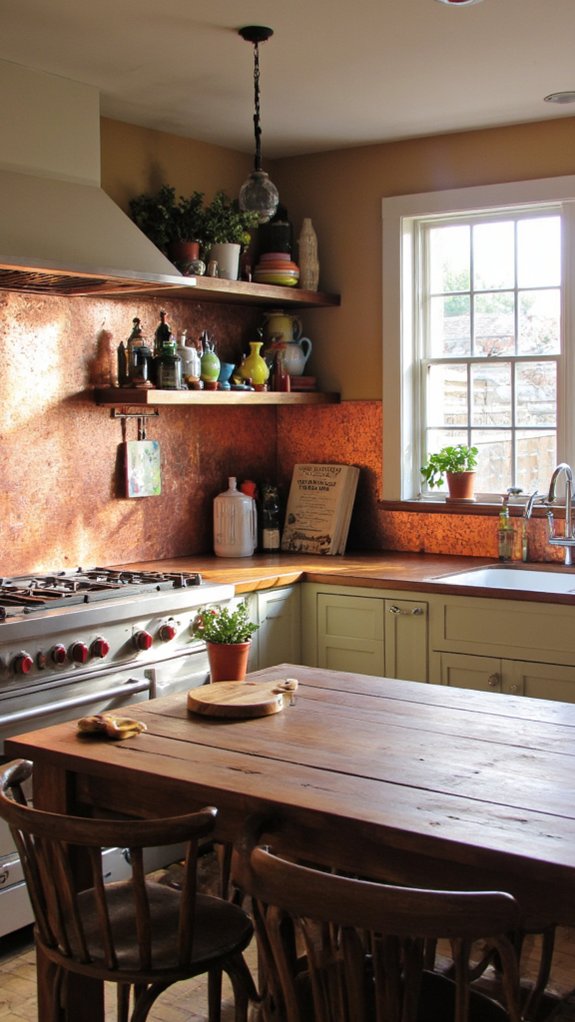 integrating copper in kitchens