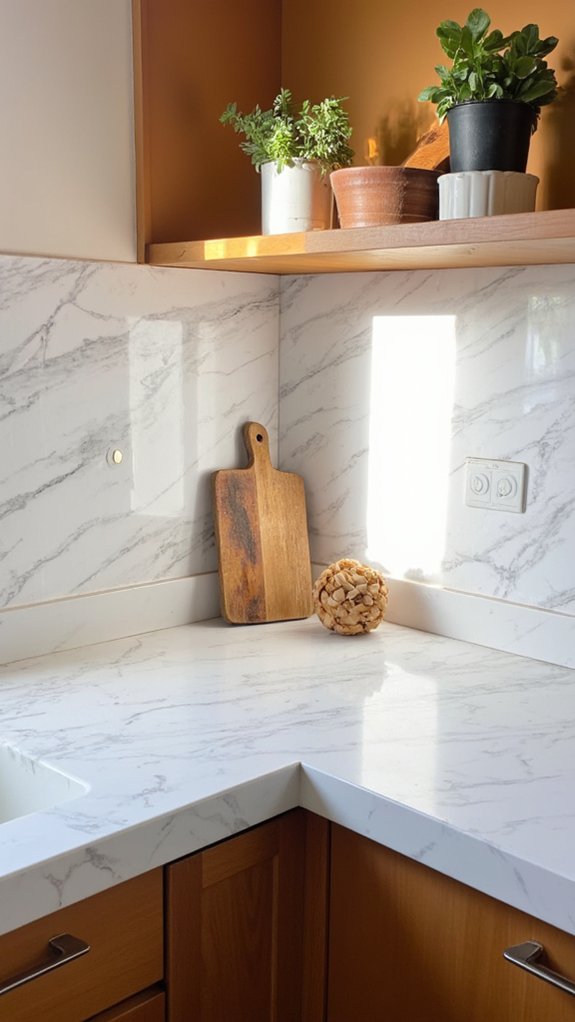 low maintenance resin backsplash solutions